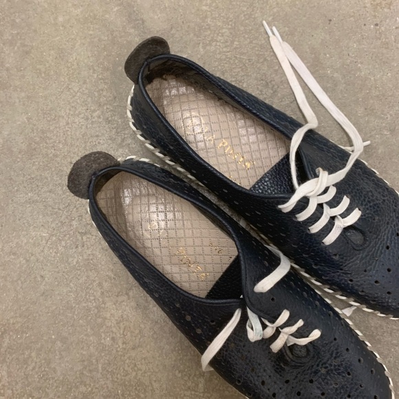 La pinta navy blue leather shoes - Picture 7 of 7